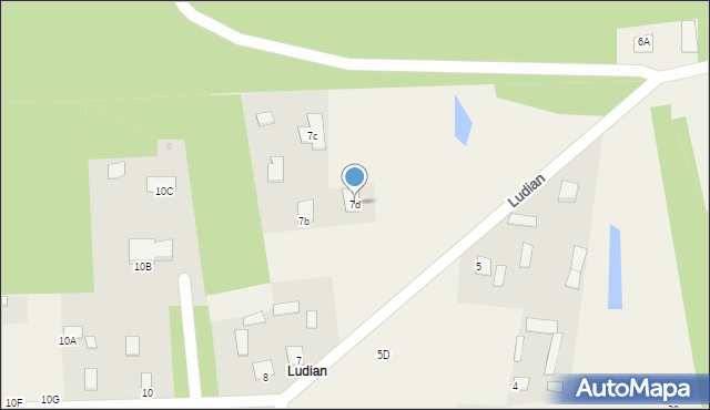 Jastkowice, Ludian, 7d, mapa Jastkowice