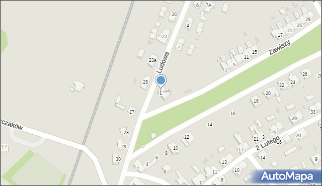 Jastrowie, Ludowa, 1, mapa Jastrowie