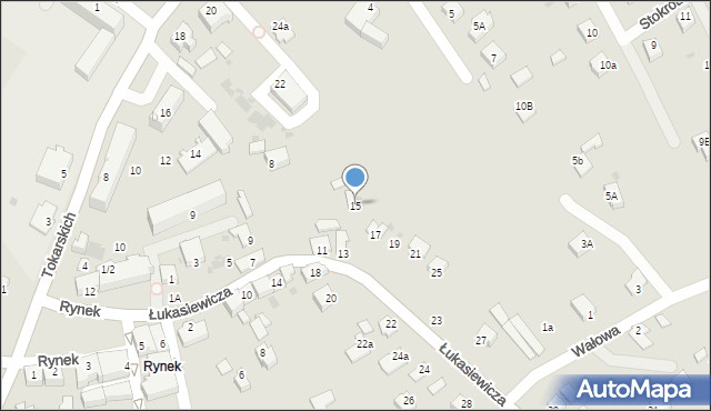 Jedlicze, Łukasiewicza Ignacego, 15, mapa Jedlicze