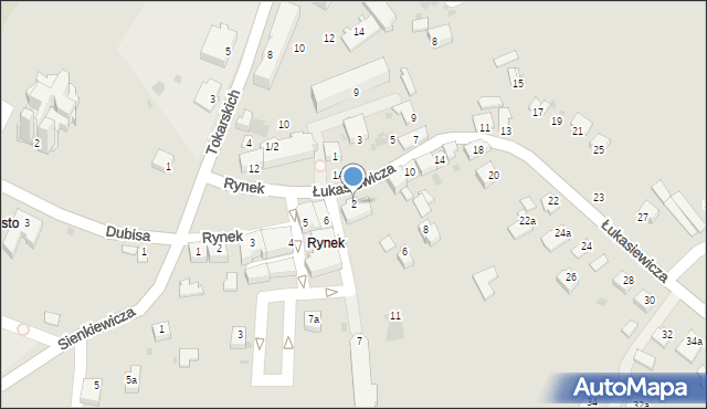 Jedlicze, Łukasiewicza Ignacego, 2, mapa Jedlicze