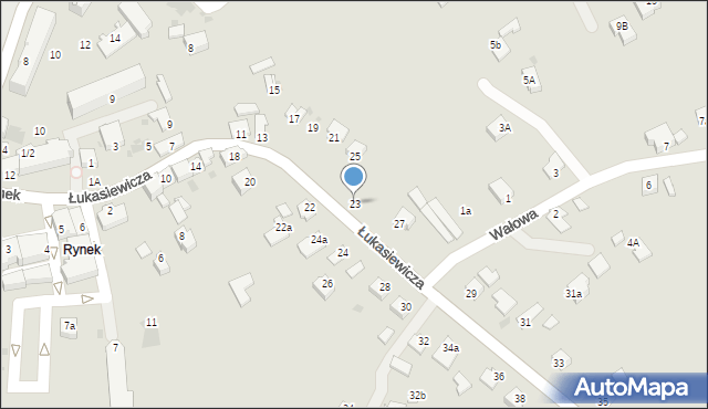 Jedlicze, Łukasiewicza Ignacego, 23, mapa Jedlicze