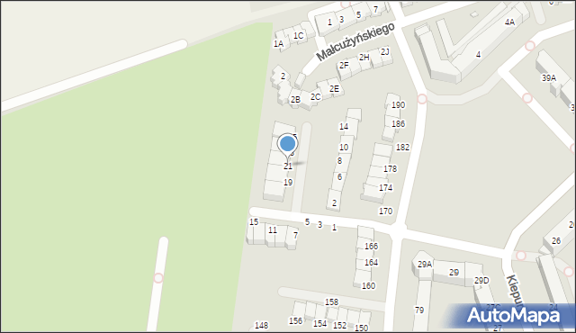 Jelenia Góra, Lutosławskiego Witolda, 21, mapa Jelenia Góra