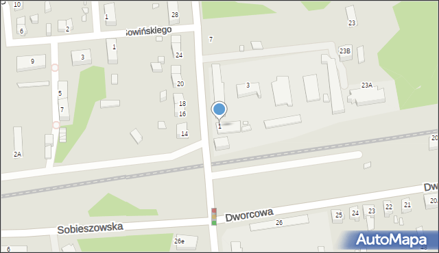 Jelenia Góra, Lubańska, 1, mapa Jelenia Góra