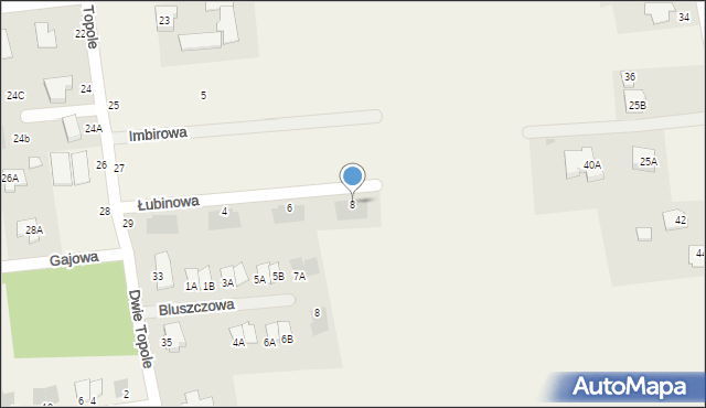 Kalinówka, Łubinowa, 8, mapa Kalinówka