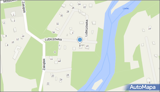 Kamieńczyk, Lubiczówka, 8, mapa Kamieńczyk