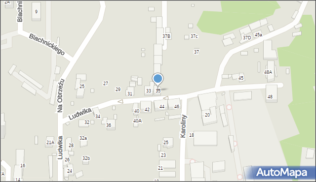 Katowice, Ludwika, 35, mapa Katowic