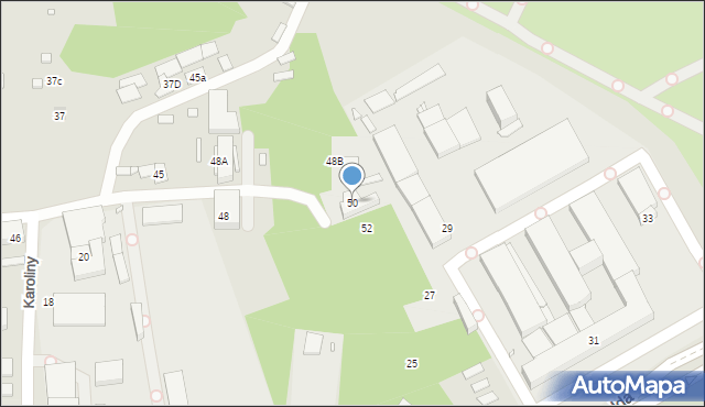 Katowice, Ludwika, 50, mapa Katowic