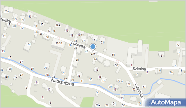 Kazimierz Dolny, Lubelska, 42a, mapa Kazimierz Dolny