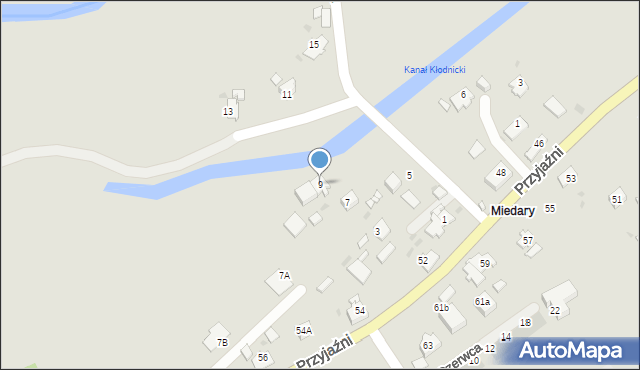 Kędzierzyn-Koźle, Ludowa, 9, mapa Kędzierzyna-Koźle