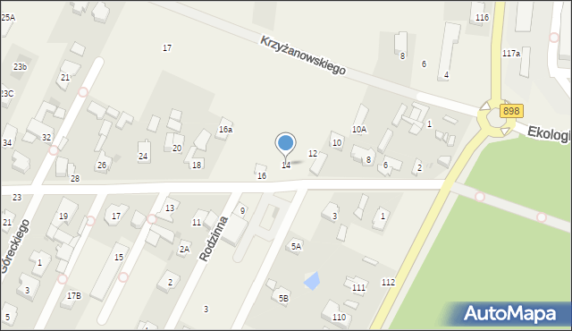 Klaudyn, Lutosławskiego Witolda, 14, mapa Klaudyn