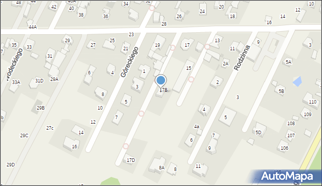 Klaudyn, Lutosławskiego Witolda, 17a, mapa Klaudyn