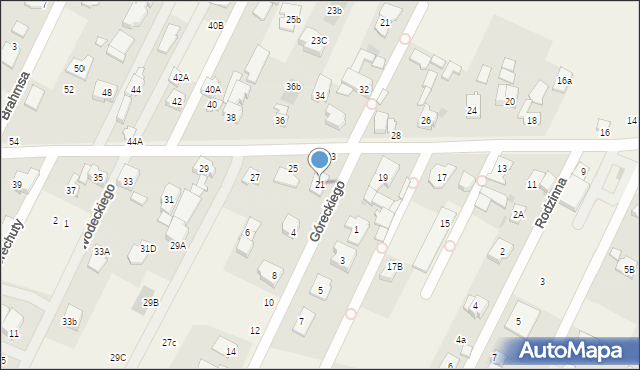 Klaudyn, Lutosławskiego Witolda, 21, mapa Klaudyn