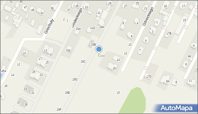 Klaudyn, Lutosławskiego Witolda, 27c, mapa Klaudyn