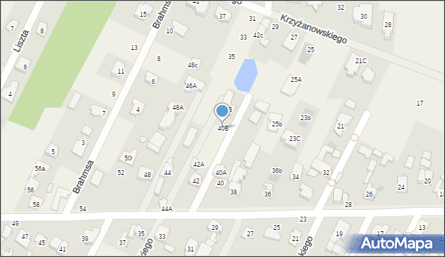 Klaudyn, Lutosławskiego Witolda, 40B, mapa Klaudyn