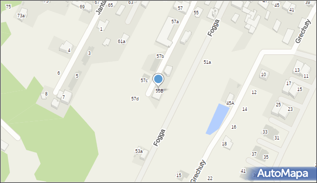 Klaudyn, Lutosławskiego Witolda, 55B, mapa Klaudyn