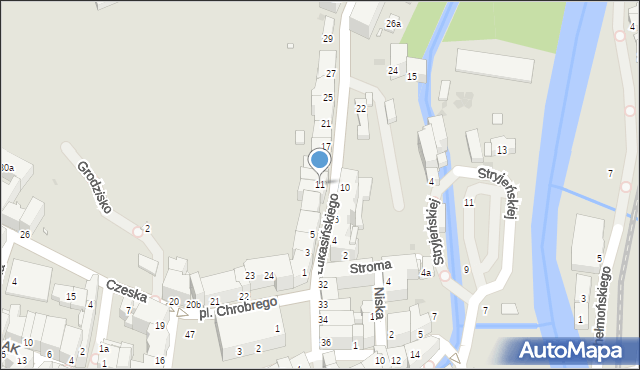 Kłodzko, Łukasińskiego Waleriana, mjr., 11, mapa Kłodzka