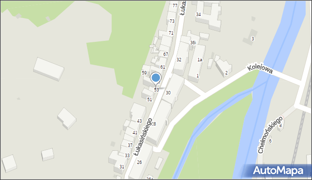 Kłodzko, Łukasińskiego Waleriana, mjr., 53, mapa Kłodzka