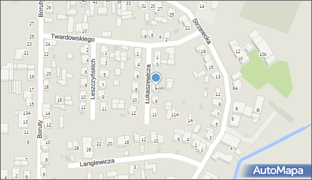 Kobylin, Łukaszewicza Józefa, 7, mapa Kobylin