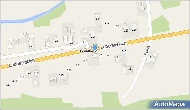 Kochanów, Lubomirskich, 227, mapa Kochanów