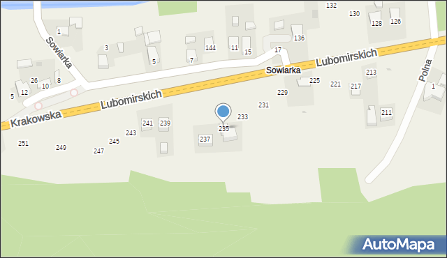 Kochanów, Lubomirskich, 235, mapa Kochanów