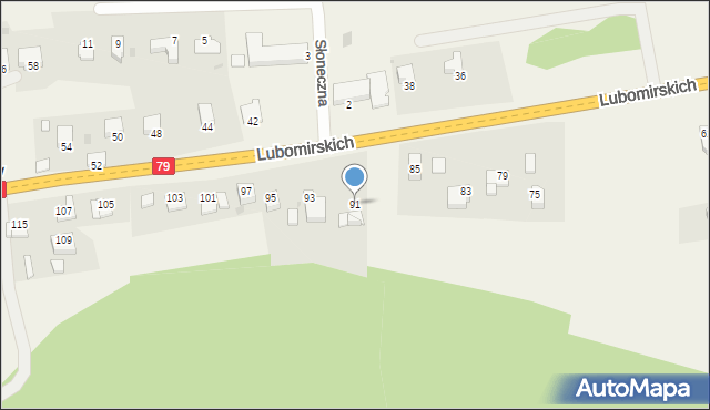 Kochanów, Lubomirskich, 91, mapa Kochanów