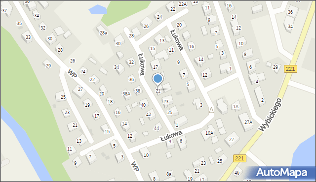Kolbudy, Łukowa, 21, mapa Kolbudy