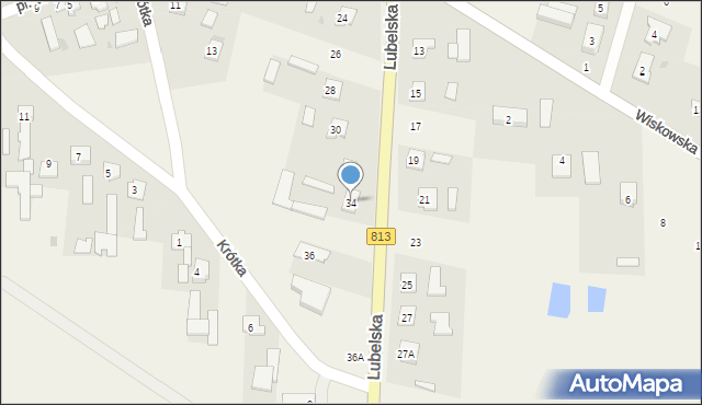 Komarówka Podlaska, Lubelska, 34, mapa Komarówka Podlaska