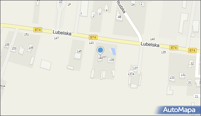 Końskowola, Lubelska, 141, mapa Końskowola