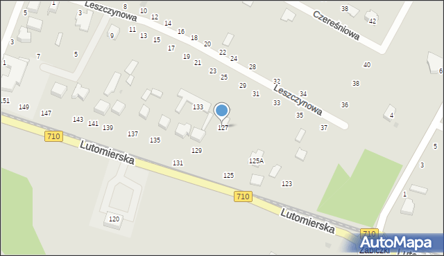 Konstantynów Łódzki, Lutomierska, 127, mapa Konstantynów Łódzki