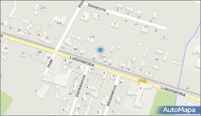 Konstantynów Łódzki, Lutomierska, 13a, mapa Konstantynów Łódzki