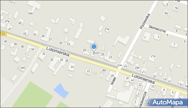 Konstantynów Łódzki, Lutomierska, 27, mapa Konstantynów Łódzki