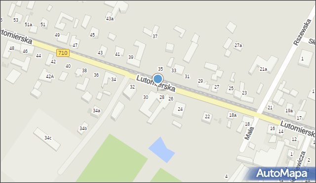 Konstantynów Łódzki, Lutomierska, 28a, mapa Konstantynów Łódzki