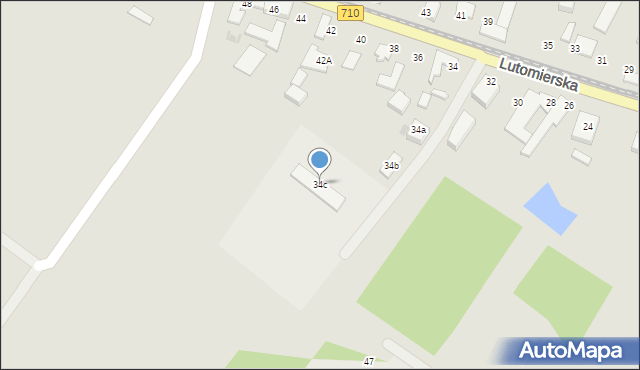 Konstantynów Łódzki, Lutomierska, 34c, mapa Konstantynów Łódzki