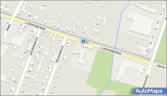 Konstantynów Łódzki, Lutomierska, 4, mapa Konstantynów Łódzki