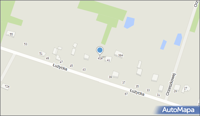 Konstantynów Łódzki, Łużycka, 41a, mapa Konstantynów Łódzki
