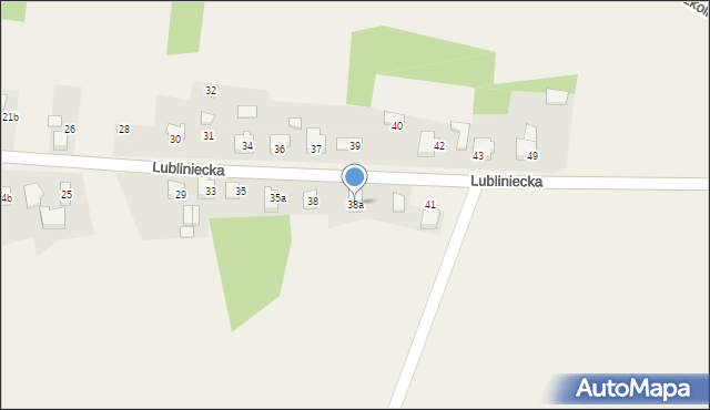 Kośmidry, Lubliniecka, 38a, mapa Kośmidry