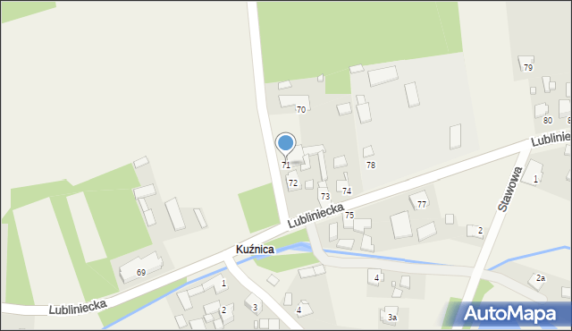 Kośmidry, Lubliniecka, 71, mapa Kośmidry