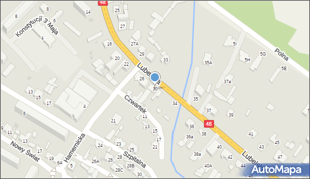 Kozienice, Lubelska, 30, mapa Kozienice