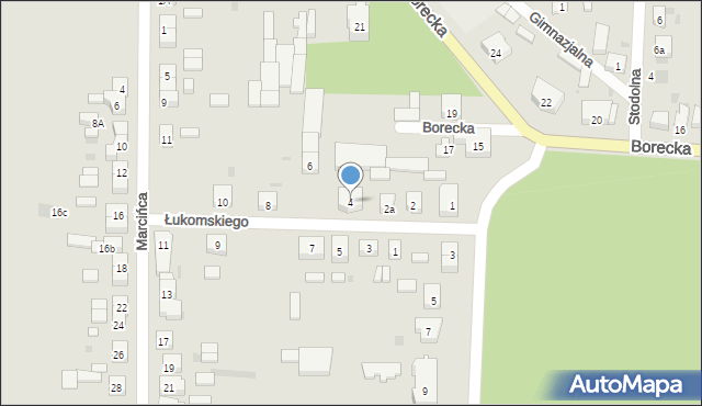 Koźmin Wielkopolski, Łukomskiego, bp., 4, mapa Koźmin Wielkopolski