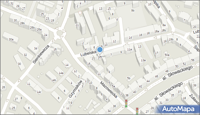 Kraków, Lubelska, 3/5, mapa Krakowa