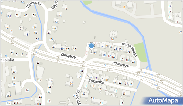 Kraków, Ludwisarzy, 4, mapa Krakowa