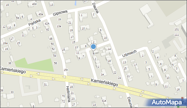 Kraków, Łuczników, 5, mapa Krakowa