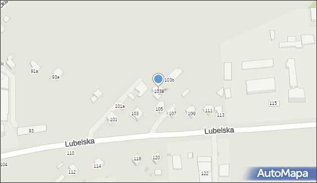 Kraśnik, Lubelska, 103a, mapa Kraśnik