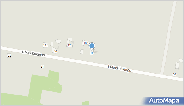 Krasnystaw, Łukasińskiego, 18, mapa Krasnystaw