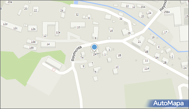 Krynica-Zdrój, Ludowa, 1A, mapa Krynica-Zdrój
