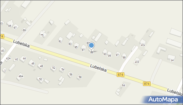 Kurów, Lubelska, 89, mapa Kurów