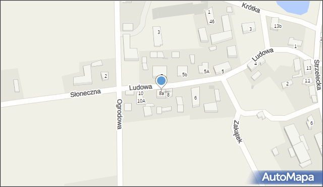 Lipie Góry, Ludowa, 8a, mapa Lipie Góry
