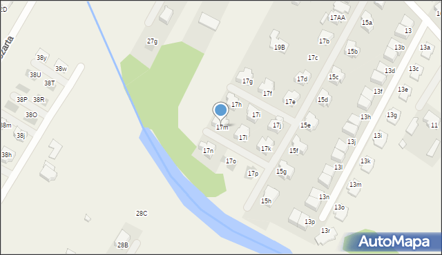 Łomianki Dolne, Łużycka, 17m, mapa Łomianki Dolne