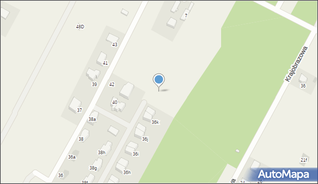 Łomianki Dolne, Łużycka, 36l, mapa Łomianki Dolne