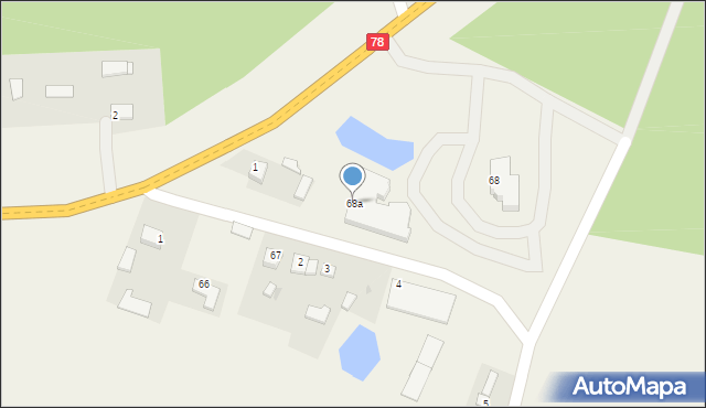 Lubachowy, Lubachowy, 68a, mapa Lubachowy